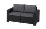 California 4 Seater Double Lounge Set - Grey